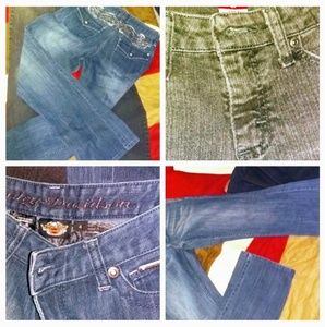 SIZE 4 HARLEY DAVIDSON & MERONA JEANS